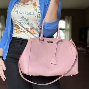 Stunning large mauve pink satchel Kate Spade